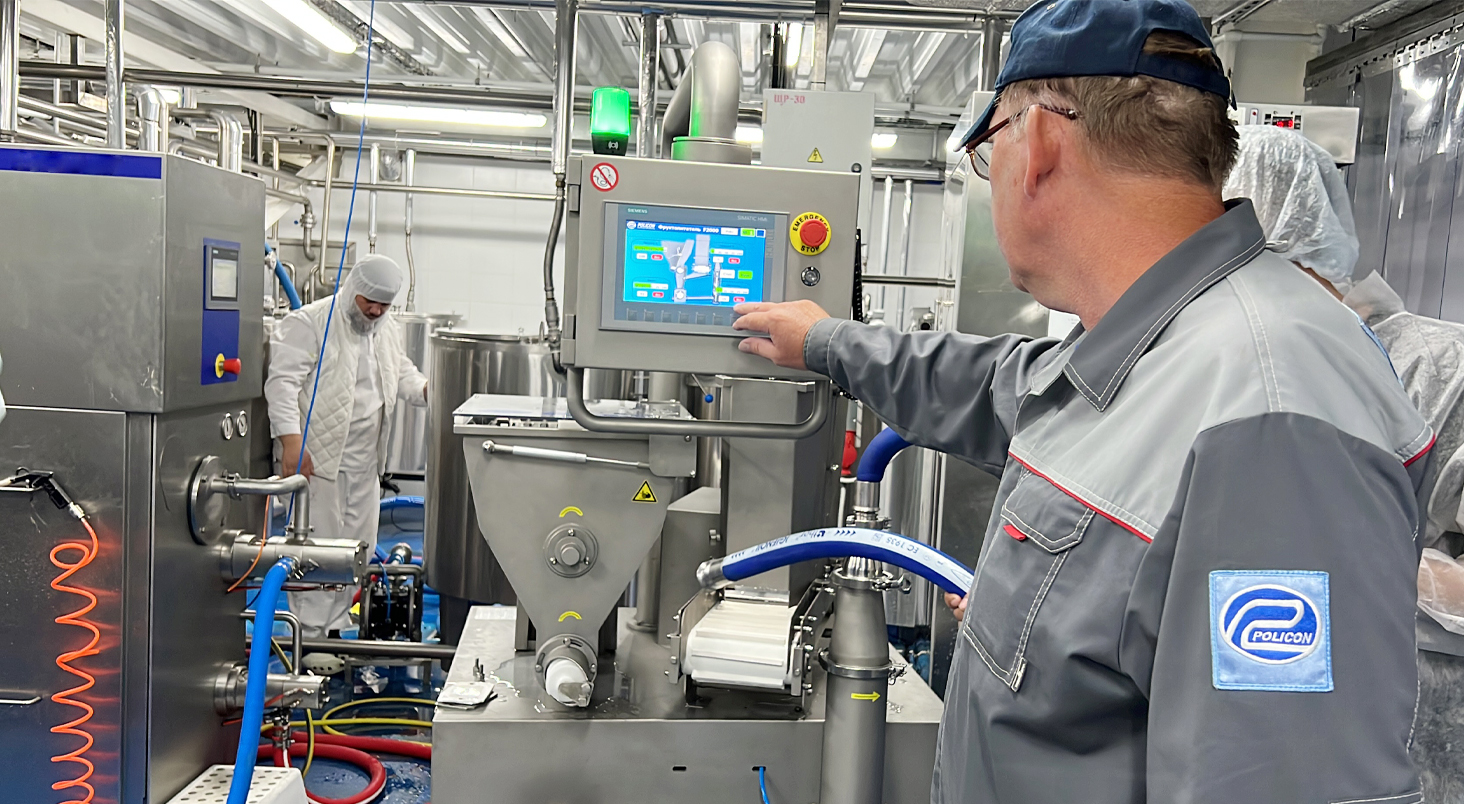 Запуск Фруктопитателя F2000 на Российской фабрике мороженого 